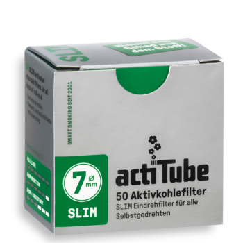 50 actiTube Aktivkohlefilter slim | 7 mm